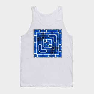 A BLUE BRİCK MAZE Tank Top